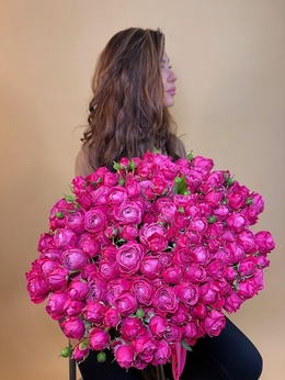 розовых Marvel - 51 роза - купить цветы и аксессуары в интернет-магазине Дом цветов