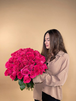 розовых Pink Floyd - 21 роза - купить цветы и аксессуары в интернет-магазине Дом цветов
